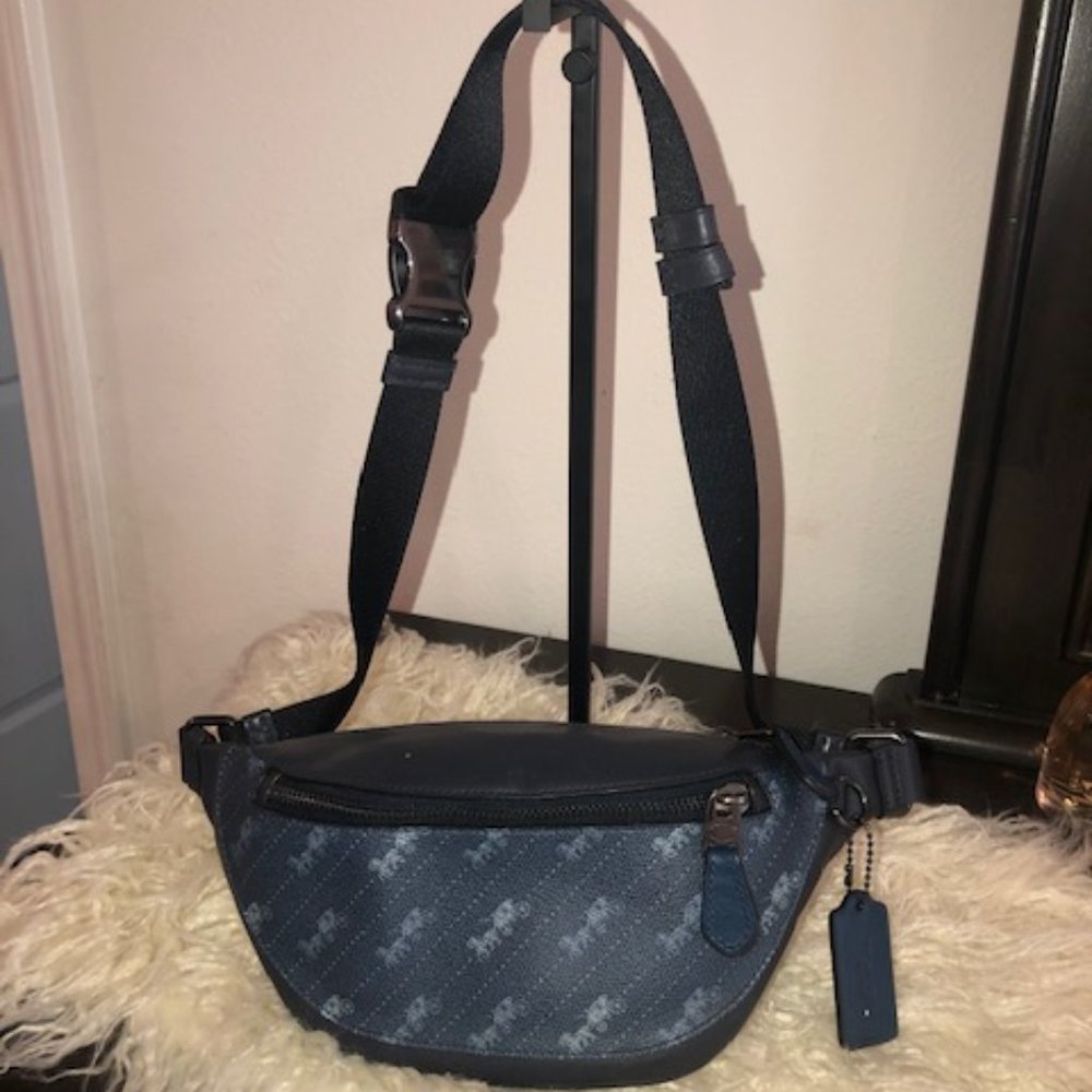 NWT Coach Warren Mini Belt Bag with Dot Print